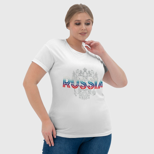 Женская футболка 3D Russia Sport Team, цвет 3D печать - фото 6