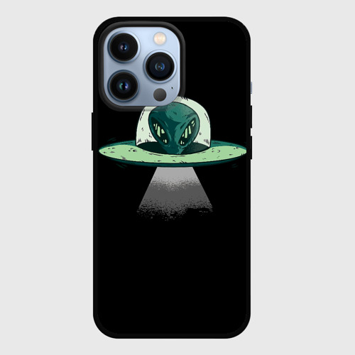 Чехол для iPhone 13 Pro Инопланетный гость, цвет черный