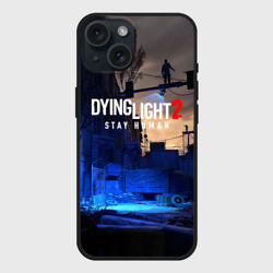 Чехол силиконовый для Apple iPhone 15 матовый Dyng Light 2: Stay Human - Приближается ночь