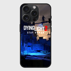Чехол силиконовый для Apple iPhone 15 Pro матовый Dyng Light 2: Stay Human - Приближается ночь