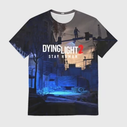 Мужская футболка 3D Dyng Light 2: Stay Human - Приближается ночь