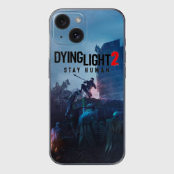 Чехол для iPhone 15 силиконовый с защитой камеры Dying Light: Stay Human