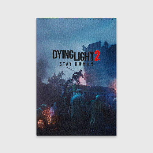 Обложка для паспорта матовая кожа Dying Light: Stay Human, цвет фиолетовый
