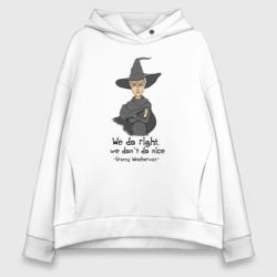 Женское худи Oversize хлопок Granny Weatherwax