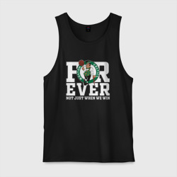 Мужская майка хлопок Forever not just when We win, Boston Celtics, Бостон Селтикс