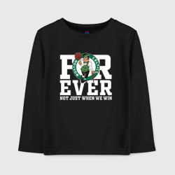 Детский лонгслив хлопок Forever not just when We win, Boston Celtics, Бостон Селтикс