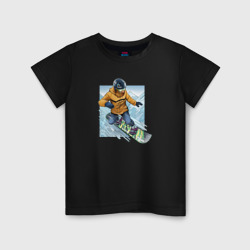 Детская футболка хлопок Арт Сноубордиста!