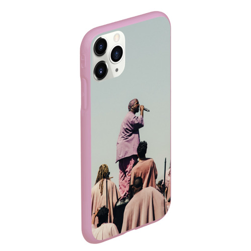 Чехол для iPhone 11 Pro Max матовый KanYe, цвет розовый - фото 3