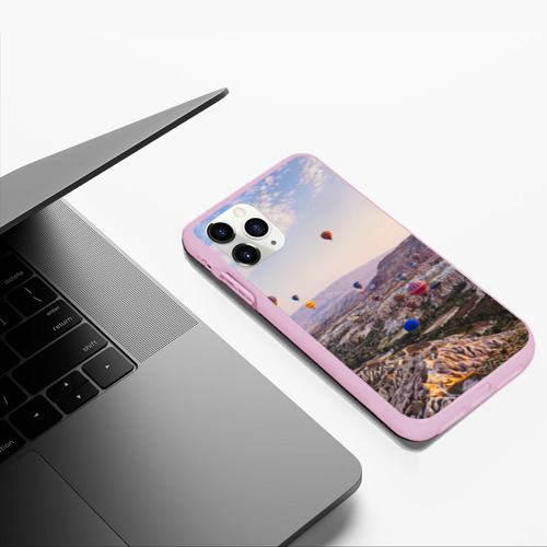 Чехол для iPhone 11 Pro Max матовый Воздушные Шары!, цвет розовый - фото 5