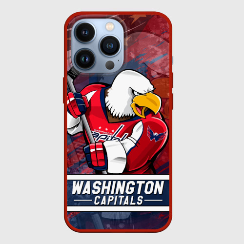 Чехол для iPhone 13 Pro Вашингтон Кэпиталз Washington Capitals, цвет красный