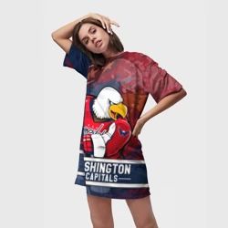Платье-футболка 3D Вашингтон Кэпиталз Washington Capitals - фото 2