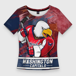 Женская футболка 3D Slim Вашингтон Кэпиталз Washington Capitals