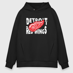 Мужское худи Oversize хлопок Детройт Ред Уингз Detroit Red Wings