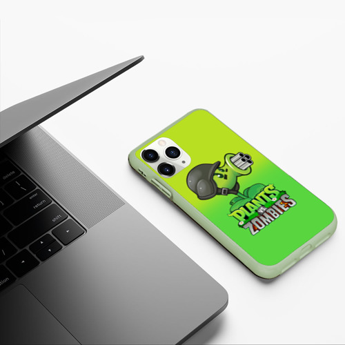 Чехол для iPhone 11 Pro матовый с принтом Plants vs Zombies - Горохомёт, фото #5