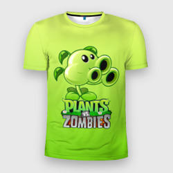 Мужская футболка 3D Slim Lants vs. Zombies - Тристрел