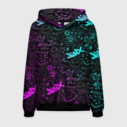 Мужская толстовка 3D League Of Legends - Arcane неон логотипы