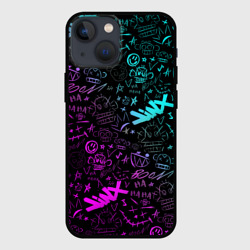 Чехол для iPhone 13 mini League Of Legends - Arcane неон логотипы