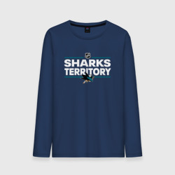 Мужской лонгслив хлопок Sharks territory Сан-Хосе Шаркс