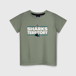 Детская футболка хлопок Sharks territory Сан-Хосе Шаркс