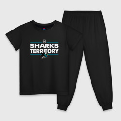 Детская пижама хлопок Sharks territory Сан-Хосе Шаркс