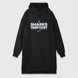 Платье-худи хлопок Sharks territory Сан-Хосе Шаркс