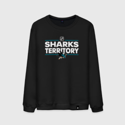 Sharks territory Сан-Хосе Шаркс – Свитшот из хлопка с принтом купить со скидкой в -13%