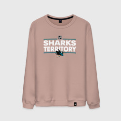 Мужской свитшот хлопок Sharks territory Сан-Хосе Шаркс