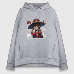 Женское худи Oversize хлопок Этот замечательный мир!, Megumin Мегумин