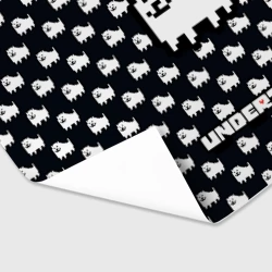 Бумага для упаковки 3D Undertale dog and logo Ундертале - фото 2