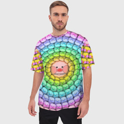 Мужская футболка oversize 3D Psychedelic Lalafanfan - фото 2