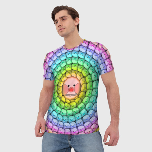 Мужская футболка 3D Psychedelic Lalafanfan, цвет 3D печать - фото 3