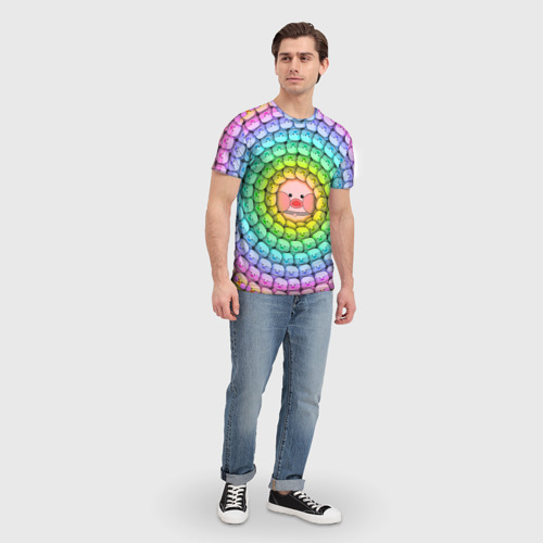 Мужская футболка 3D Psychedelic Lalafanfan, цвет 3D печать - фото 5