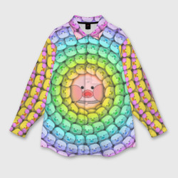 Женская рубашка oversize 3D Psychedelic Lalafanfan