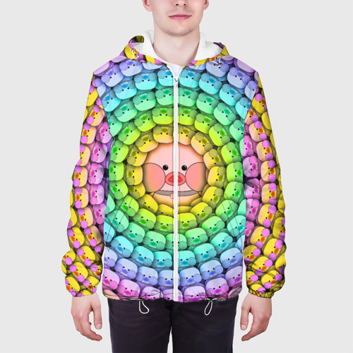 Мужская куртка 3D Psychedelic Lalafanfan, цвет 3D печать - фото 4