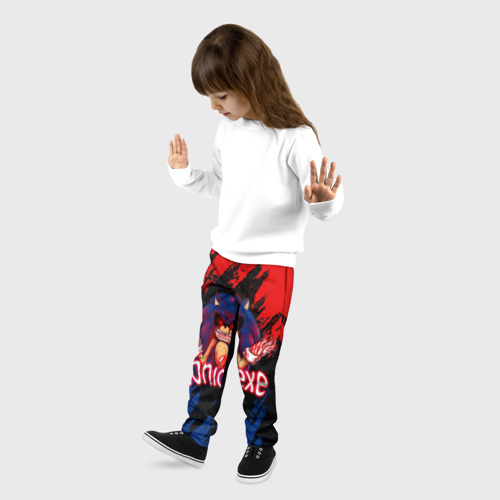 Детские брюки 3D Sonic Exe Супер игра!, цвет 3D печать - фото 3