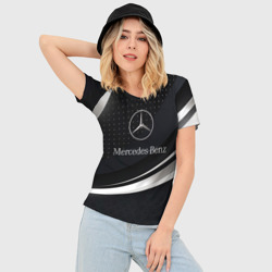 Женская футболка 3D Slim Mercedes-Benz Sport - фото 2