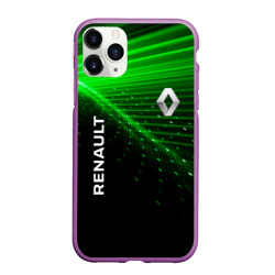 Чехол для iPhone 11 Pro Max матовый Renault green