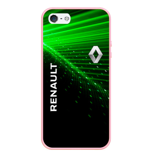Чехол для iPhone 5/5S матовый Renault green, цвет баблгам