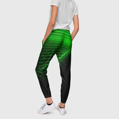 Женские брюки 3D Renault green, цвет 3D печать - фото 4