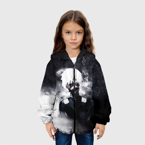 Детская куртка 3D Токийский Гуль в Дыму Tokyo Ghoul Smoke - фото 4