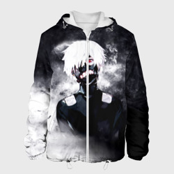 Мужская куртка 3D Токийский Гуль в Дыму Tokyo Ghoul Smoke