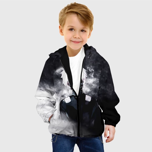 Детская куртка 3D Токийский Гуль в Дыму Tokyo Ghoul Smoke - фото 3