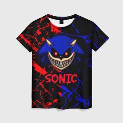 Женская футболка 3D Sonic EXE Dark sonic