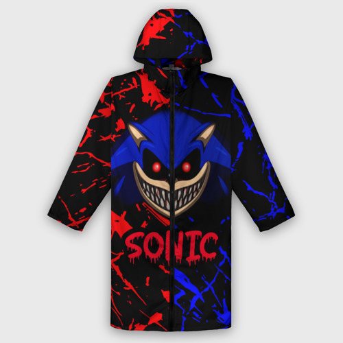 Мужской дождевик 3D Sonic EXE Dark sonic, цвет белый