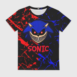 Женская футболка 3D Sonic EXE Dark sonic