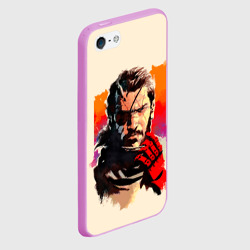Чехол для iPhone 5/5S матовый Босс с повязкой - фото 2