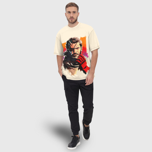 Мужская футболка oversize 3D Босс с повязкой, цвет 3D печать - фото 5