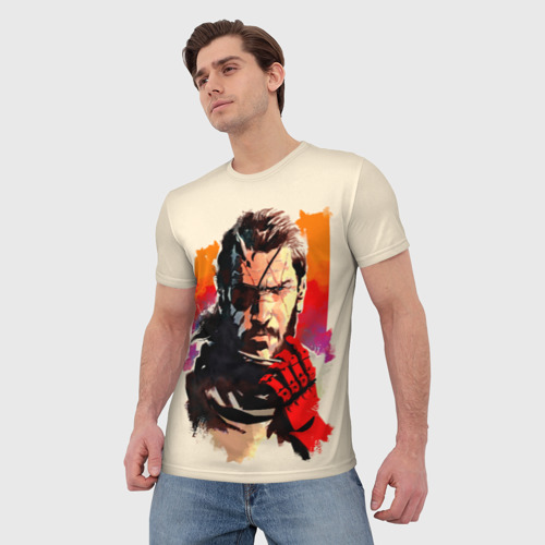 Мужская футболка 3D Босс с повязкой, цвет 3D печать - фото 3