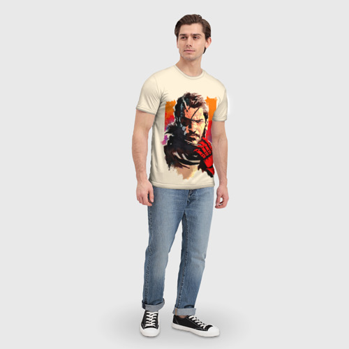 Мужская футболка 3D Босс с повязкой, цвет 3D печать - фото 5