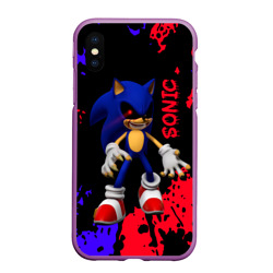 Чехол для iPhone XS Max матовый Соник екзе Sonic exe
